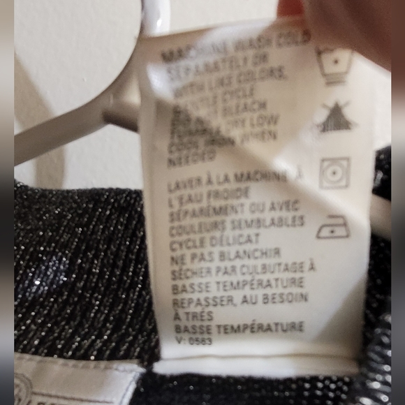 Premiere Collection, x large silver, and black mockneck turtleneck sweater - Picture 4 of 4